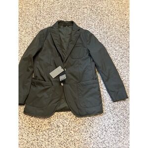 Massimo Dutti New Men's Green Blazer Insulated Sz 40 US 50 EU Double Vent